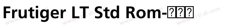 Frutiger LT Std Rom字体转换